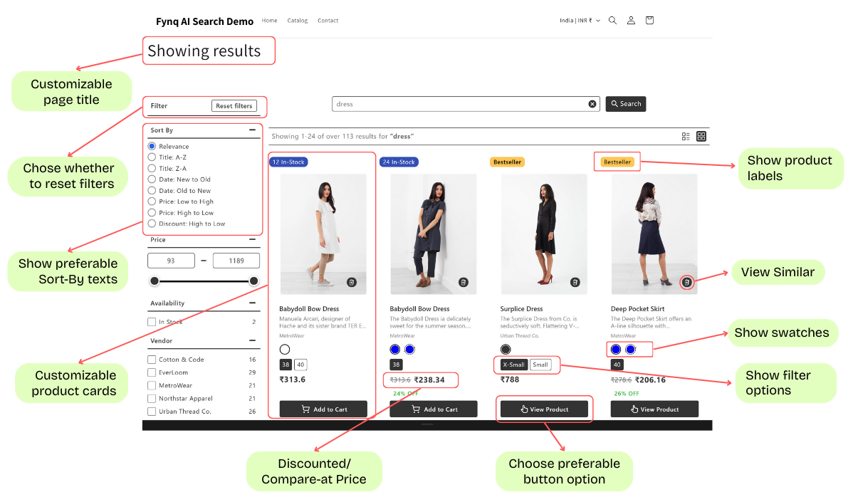 Search feels generic and disconnected from my store