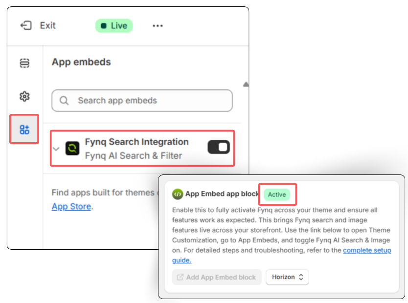 App embed