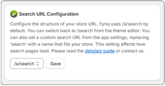 Connect Your Search Page URL