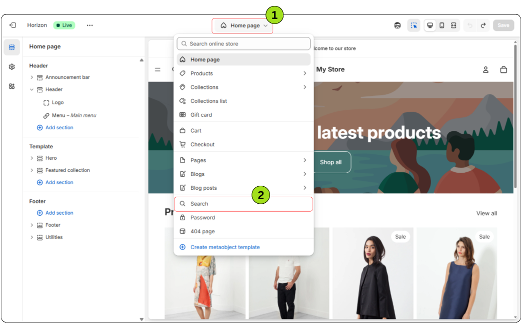 Search Page App Block 3