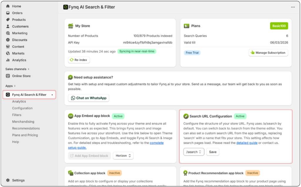 Search Page App Block 1