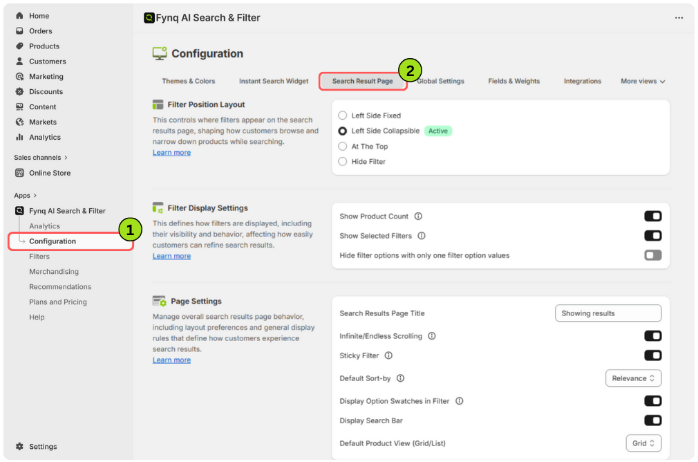 Search Result Page