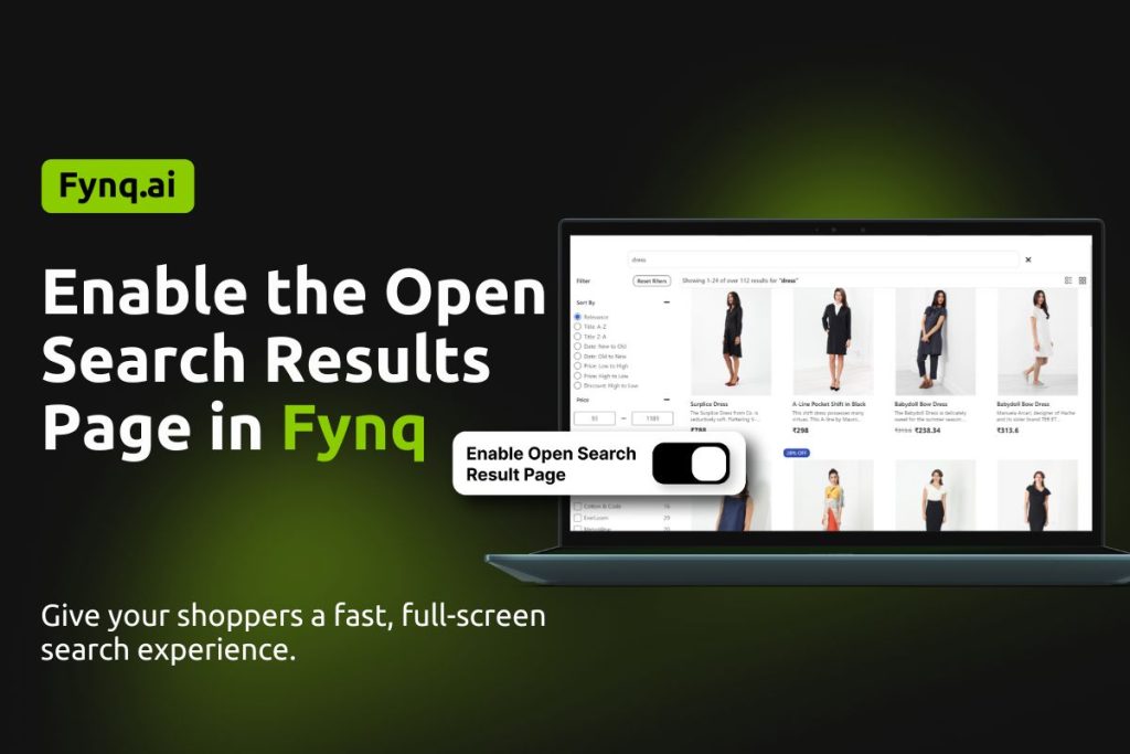 How to Enable Open Search Results Page in Fynq. Cover Image
