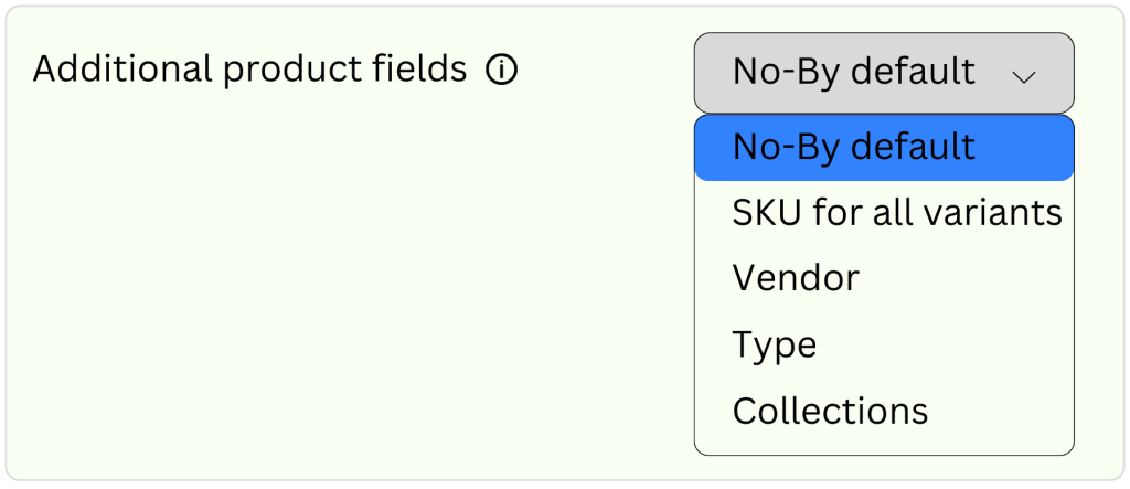 Additional Product Field