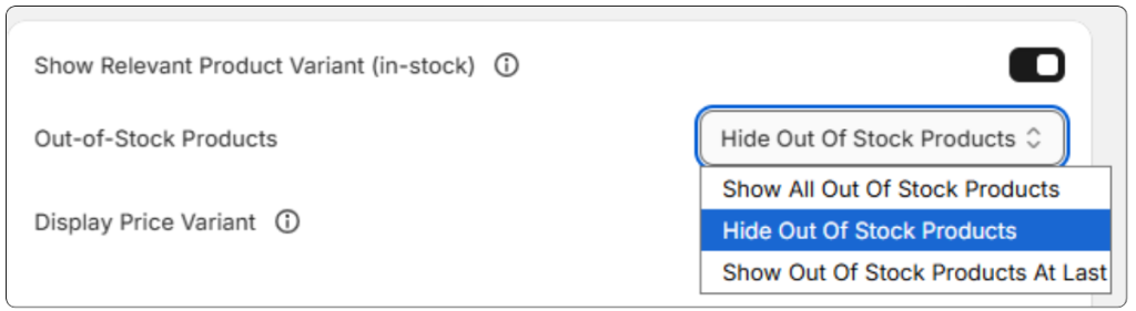 How to handle out-of-stock products