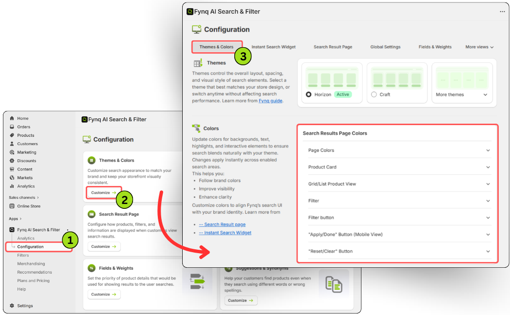 themes and Colors