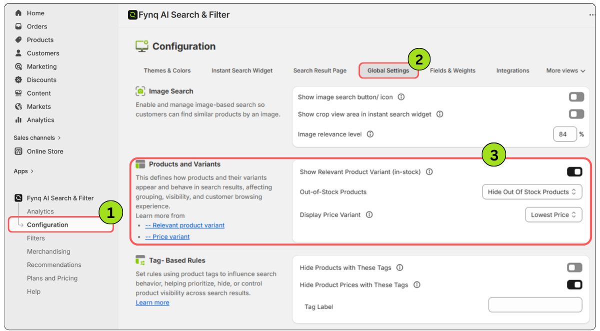 Where to find setting