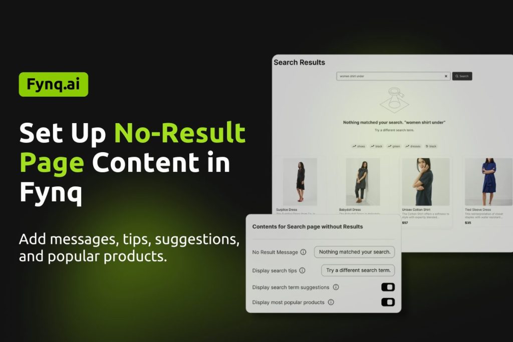 setting Contents for no-result pages cover