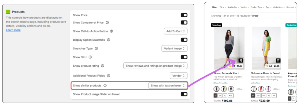 show similar products