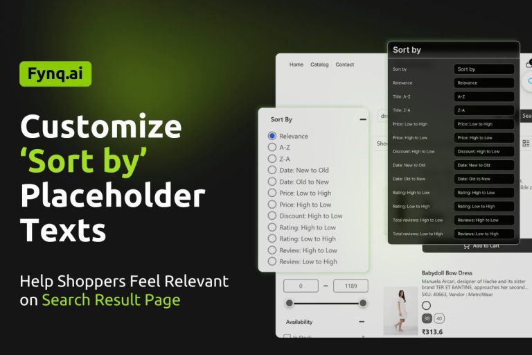 Customizing sort-by placeholder texts cover