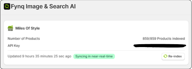 Give some moment to Fynq to sync in real time