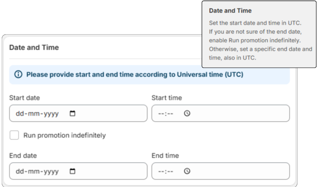 Set the Banner Schedule