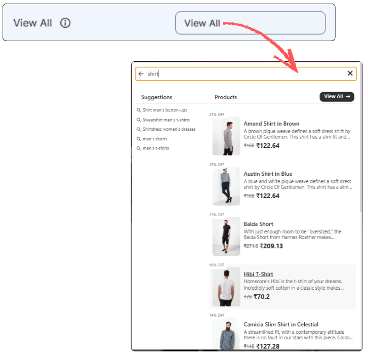 View All - A major Editable Fields You Can Customize 