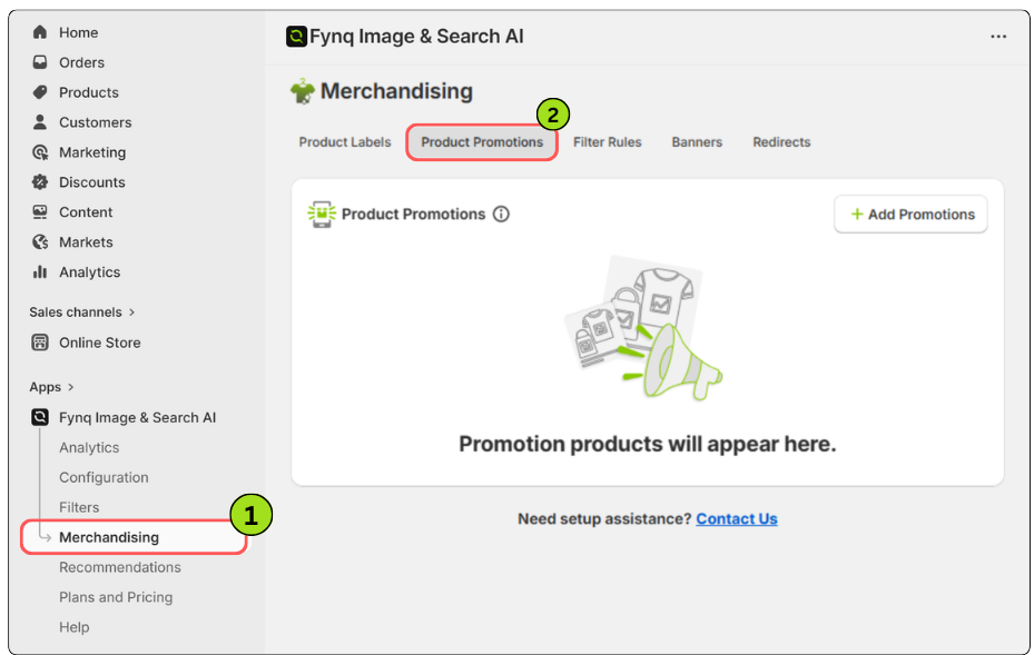 Where to Find the Product Promotion in Fynq App? 
